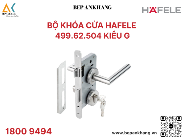 Bộ khóa cửa HAFELE 499.62.504 KIỂU G